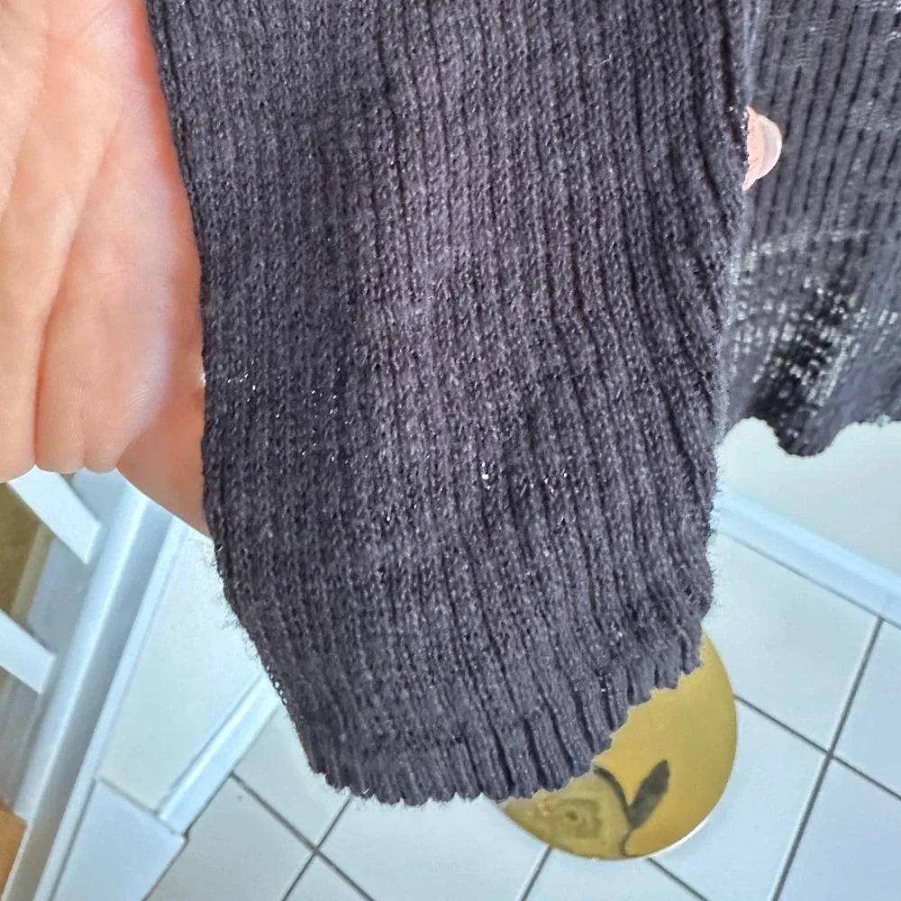 NWT Zara Black Sheer Turtleneck Sweater - Medium - Picture 3 of 9